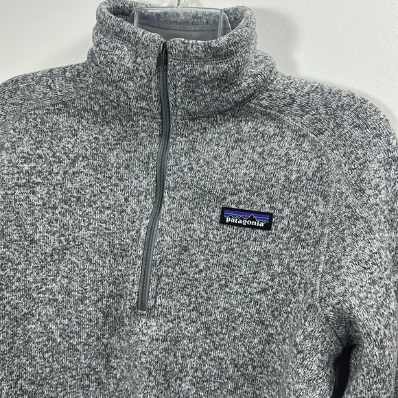 Patagonia Women’s Gray Better Sweater 1/4 zip jacket size large. - Picture 2 of 9